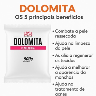 Dolomita em Pó Pura SKINCARE Com Laudo Técnico Esterelizada Dolamita Clareadora de Manchas em Oferta na Shopee