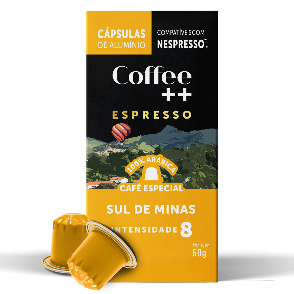 Cápsulas de Café Especial Coffee Mais Sul de Minas 10 unidades Compatível com Nespresso em Oferta na Shopee