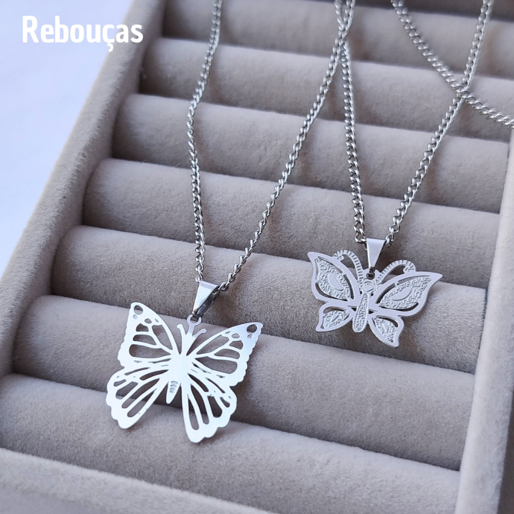 Colar Feminino Pingente Borboleta Linda Peça Para Presente em Oferta na Shopee