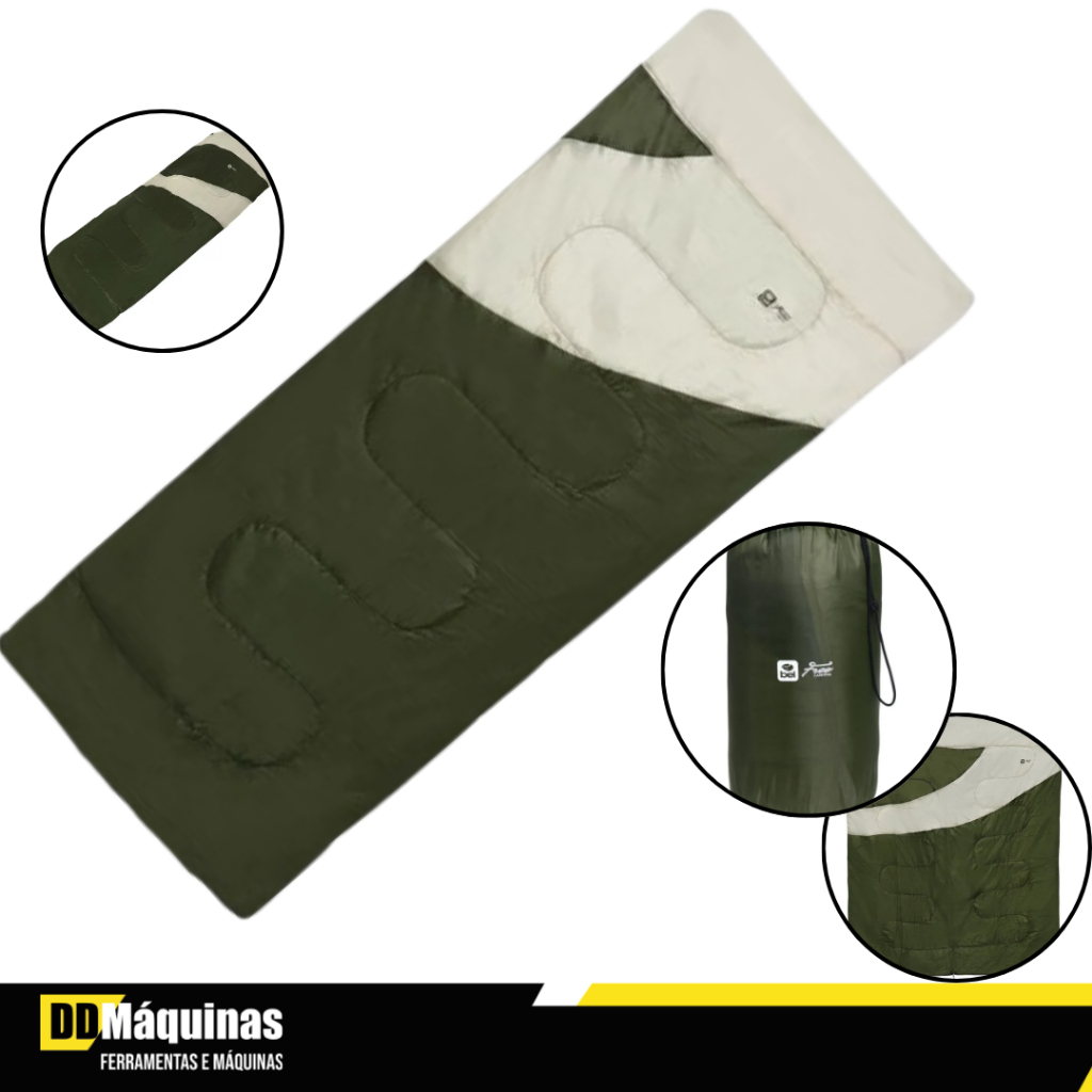 Saco de Dormir Free Para Camping Verde - Bel em Oferta na Shopee