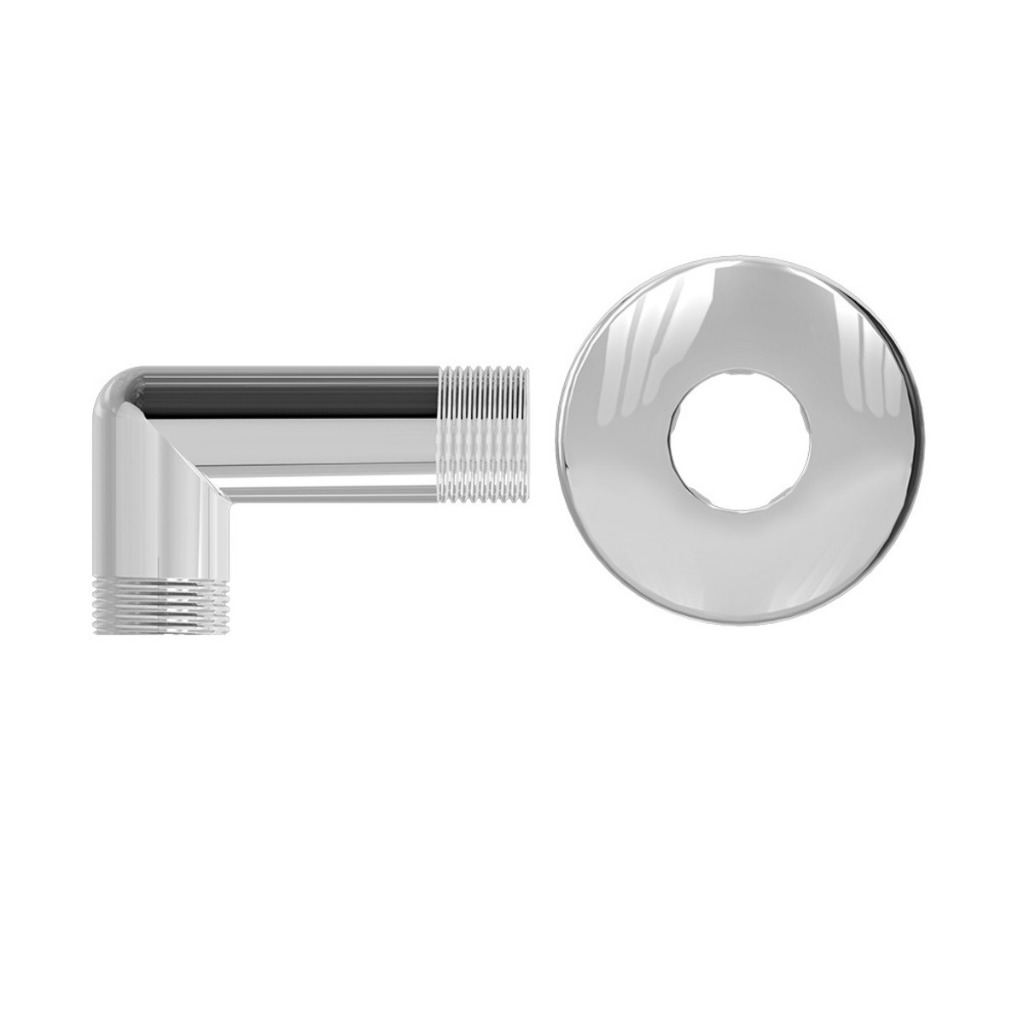 Joelho Cotovelo 90° Latão Metal Cromado 1/2" Macho X Macho