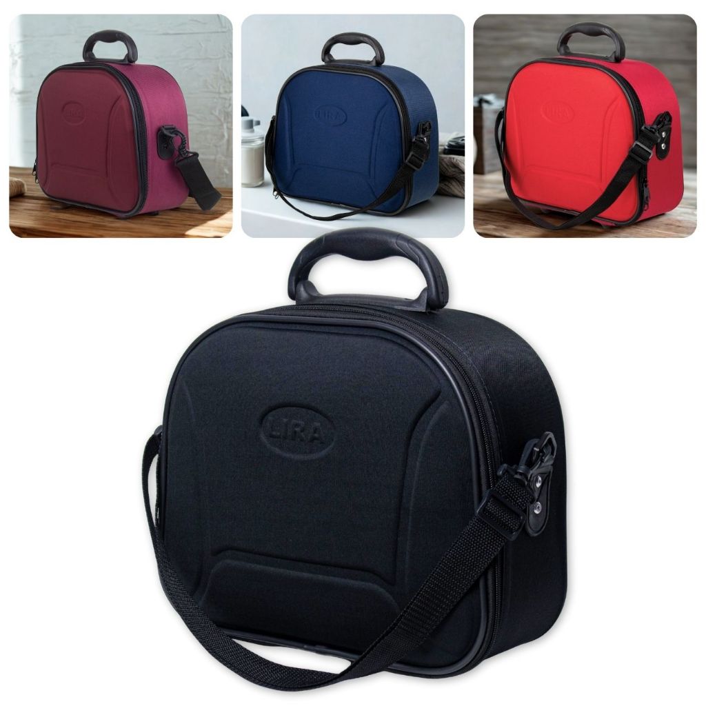 Frasqueira Organizadora de viagem de mão com alça tira colo Bolsa Necessaire