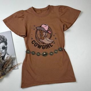 Vestido Infantil Country Bota Cowgirl Cinto Corrente Cavalo Infanto Juvenil Moda Rodeio Blogueirinha em Oferta na Shopee