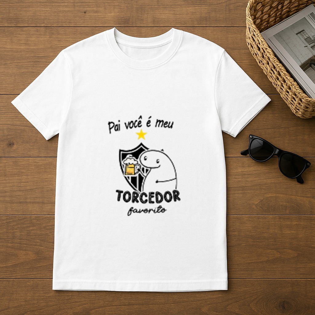 Camiseta Blusa Presente Dia dos pais Torcedor Todos os times Estampada Personalizada