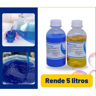 Base para Sabão Líquido Lava Roupas Azul Rende 5 Litros 184gr Verzzon em Oferta na Shopee