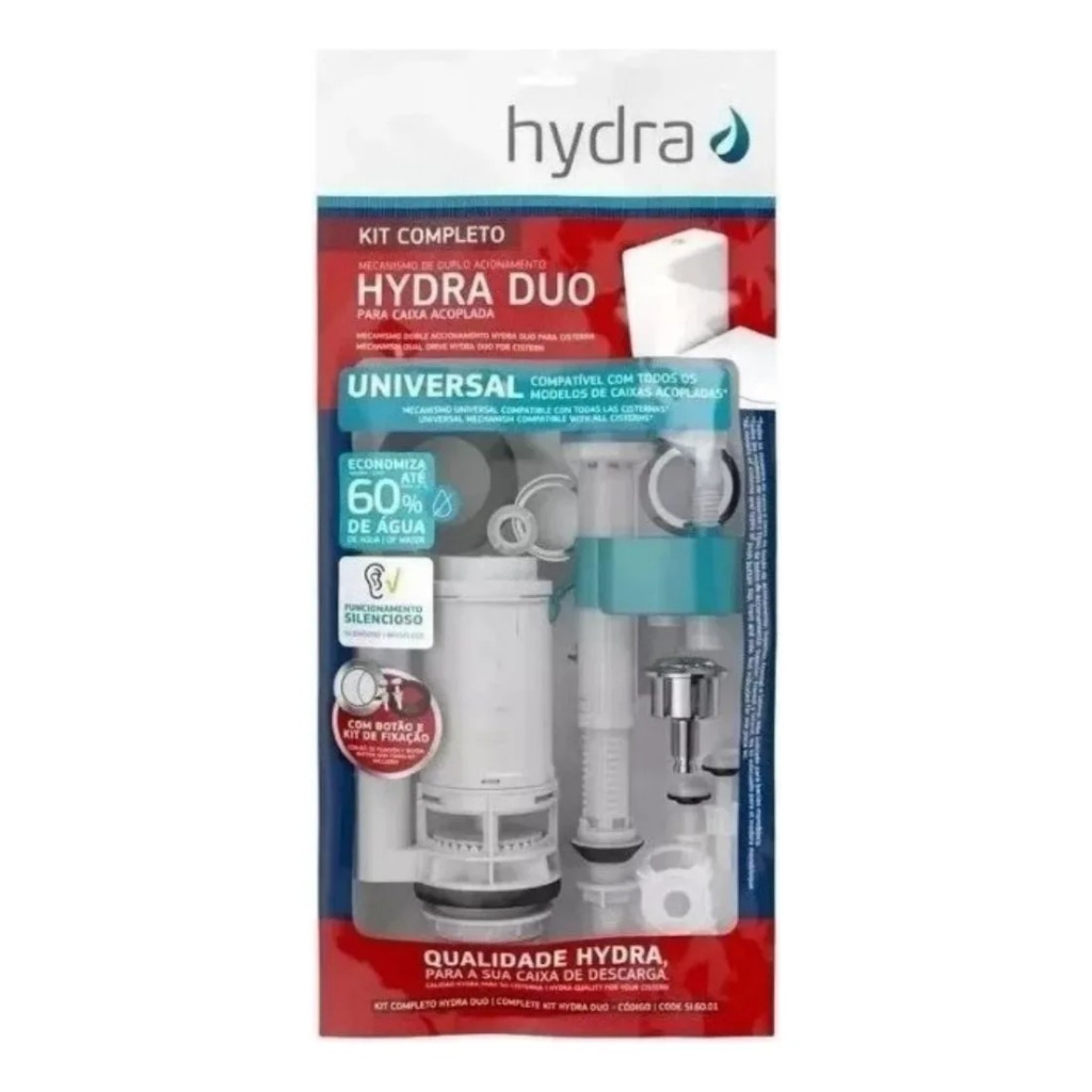 Reparo Kit Completo Caixa Acoplada Acionamento Duplo Deca