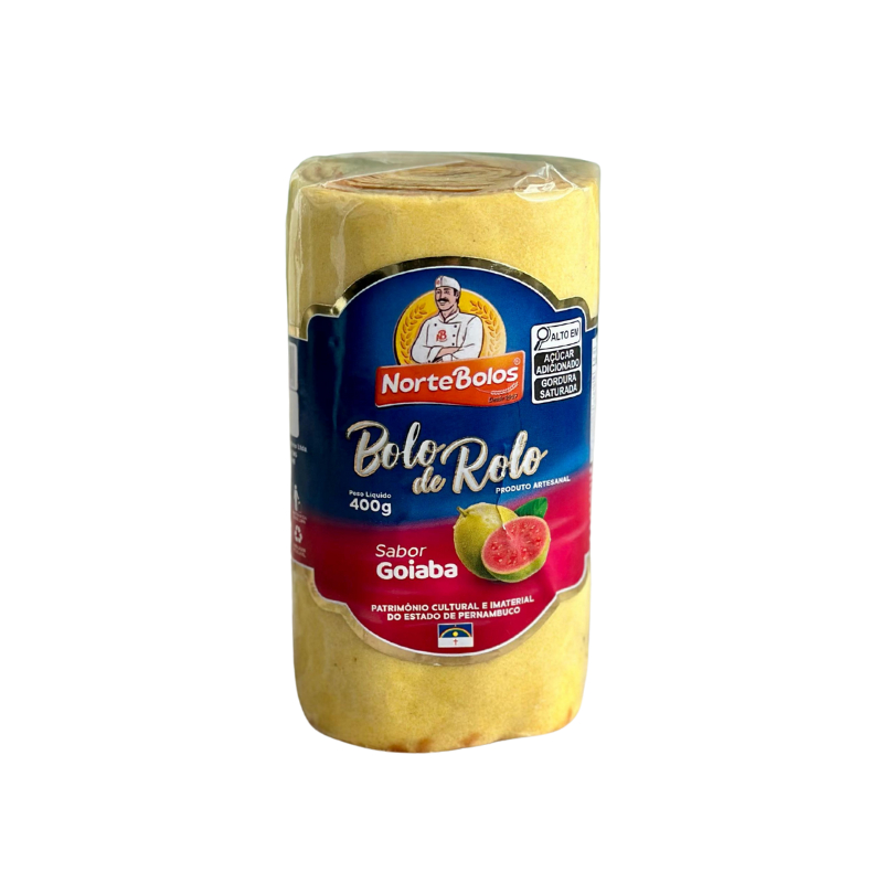 Bolo de Rolo Pernambucano Sabor Goiaba - Norte Bolos