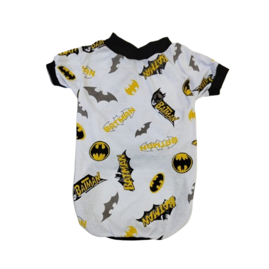 Camiseta Branca Do Batman Para Pets - 1 Unidade