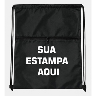 MOCHILA SACO NYLON IMPERMEÁVEL PREMIUM - PERSONALIZADA em Oferta na Shopee
