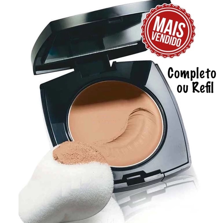 Base Compacta Avon Power Stay - 3 em 1: Base, Corretivo e Pó compacto - Maquiagem Avon em Oferta na Shopee