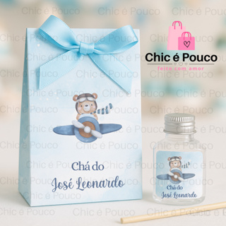 Aromatizador Ursinho Aviador 20 Lembrancinha Chá de Bebê, Chá de Fraldas e Maternidade em Oferta na Shopee