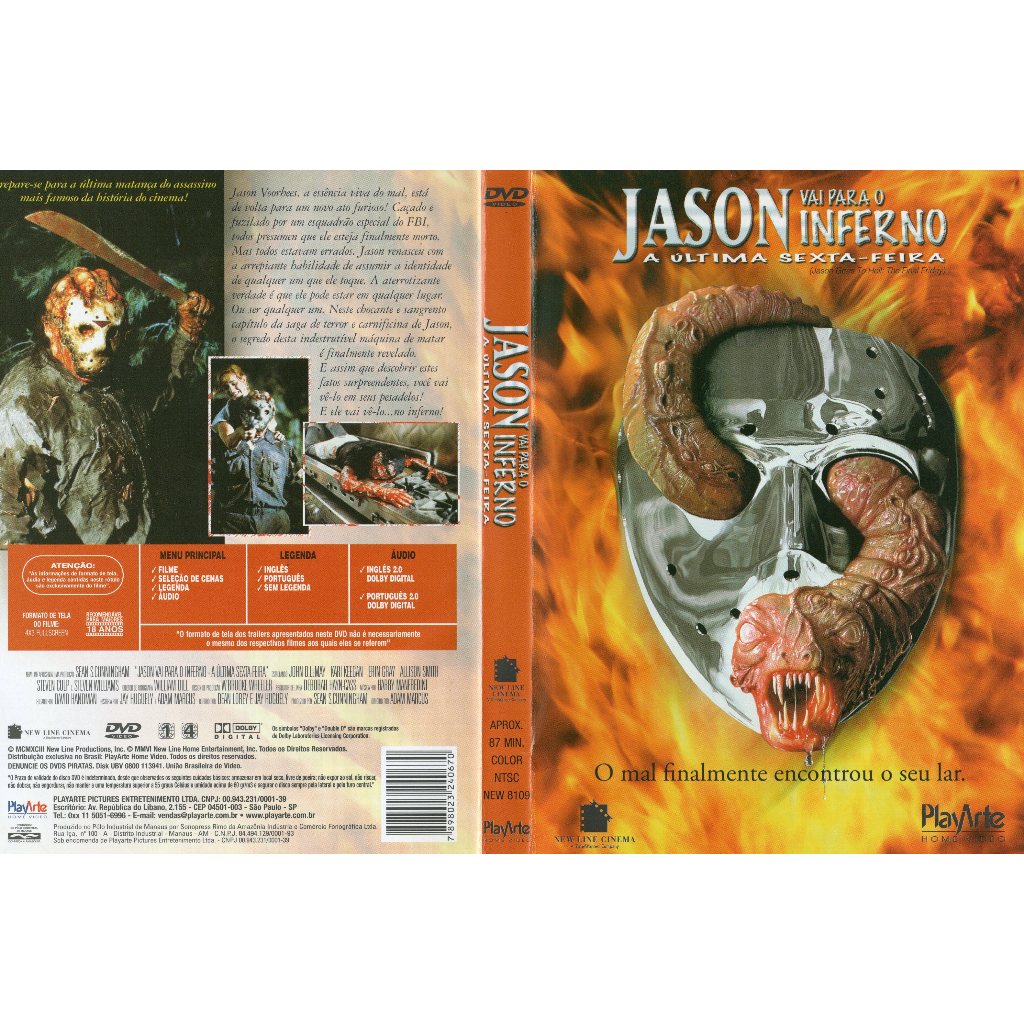 DVD Jason Vai para o Inferno: A Última Sexta Feira