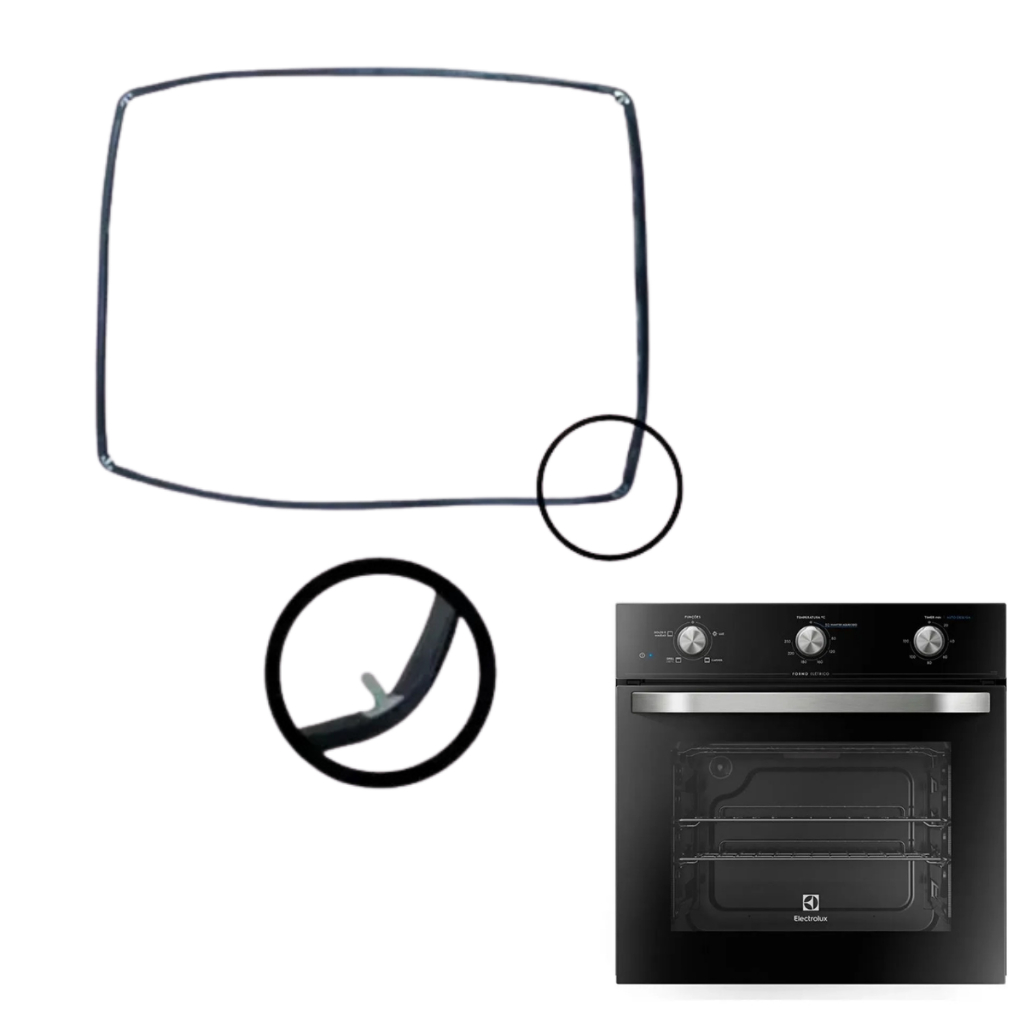 Vedação Para Forno Elétrico Electrolux OE6MX 42x33cm Borracha Térmica