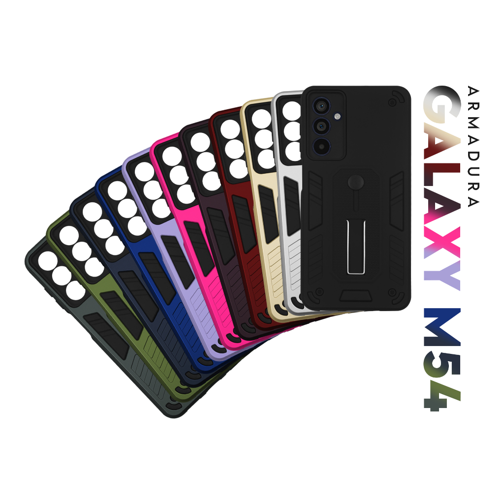 Capa Capinha Case Armadura Militar para 3 em 1 Galaxy M54 M546 6.7 Premium Protetora Resistente Anti-Impacto Anti-Shock