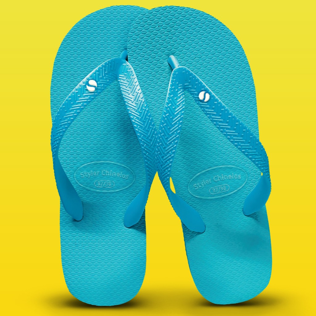 Chinelo Masculino Solado Azul Claro com Alça Azul Claro em Oferta na Shopee