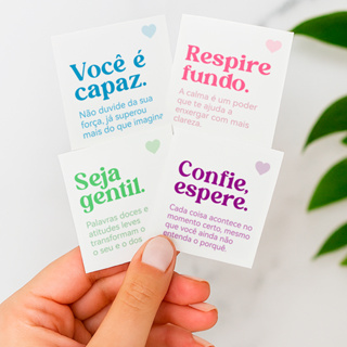 Cartão de Agradecimento Mini com Frases Inspiradoras Motivacional Genitleza para Cliente 4x5cm Pronta Entrega em Oferta na Shopee