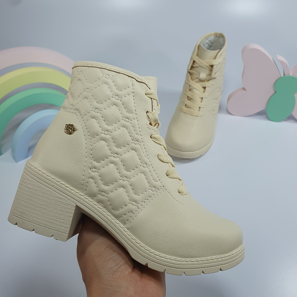 Bota Infantil Menina Coturno Pink Cats V4102