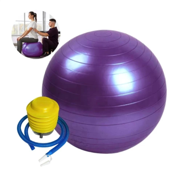 Bola Suiça 25cm 45cm 55cm 65cm de Yoga Pilates Ginastica Academia Gymball ioga fisioterapia em Oferta na Shopee