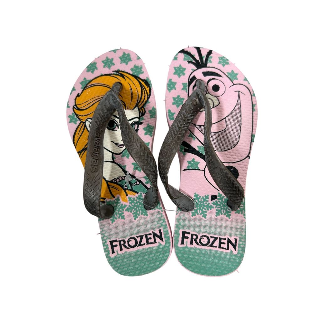 CHINELO PERSONALIZADO PERSONAGEM FROZEN SANDÁLIA DE DEDO FILME PERSONAGENS INFANTIL PROMOÇÃO