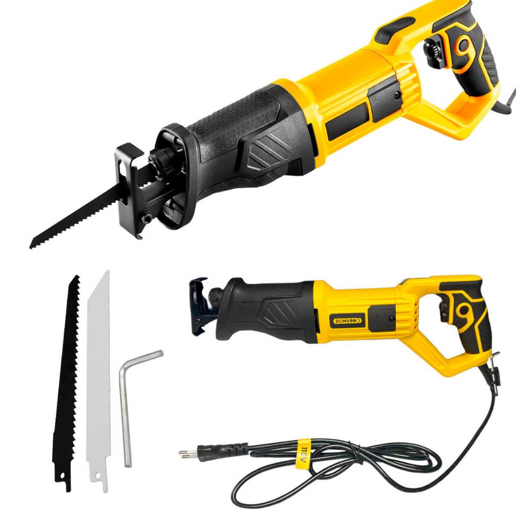 Serra Sabre Elétrica 1100W [220V]Serra Sabre 220V 1100W Corte Madeira Aço e Plástico Serra Elétrica Sabre 1100W com Lâmi