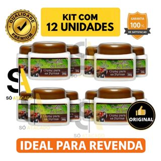 Kit 12 Cremes Castanha da Índia 240g SanJully para Pernas Cansadas e Varizes em Oferta na Shopee