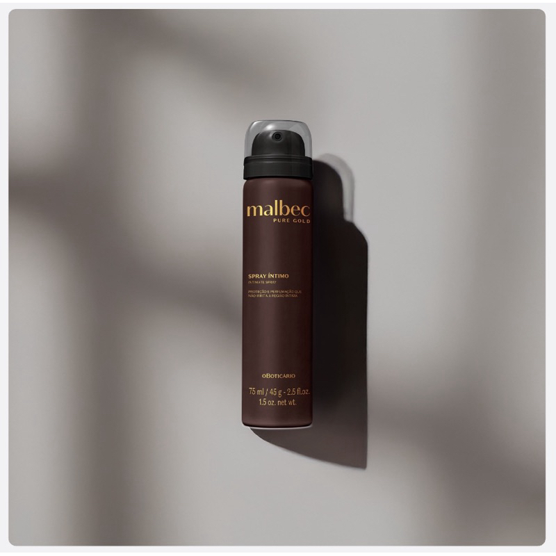 Spray íntimo Malbec Pure Gold 75ml Lançamento em Oferta na Shopee