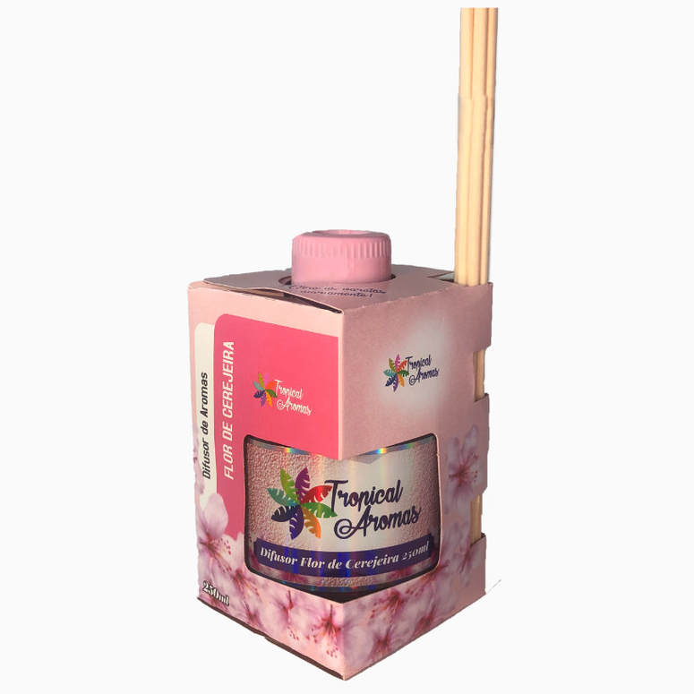 Difusor Aromatizador de Ambientes Flor Cerejeira 250ml Tropical Aromas