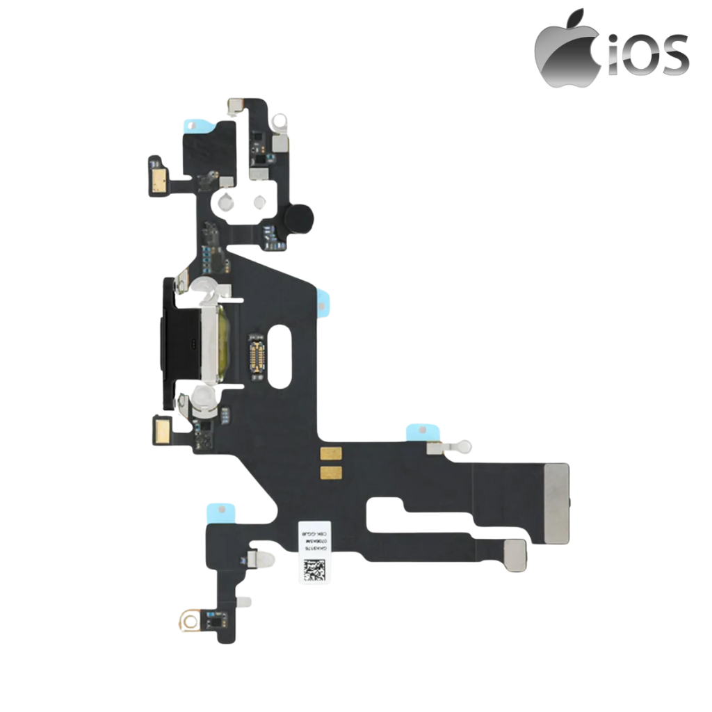Conector De Carga Dock  Completo Para iPhone 11- Preto