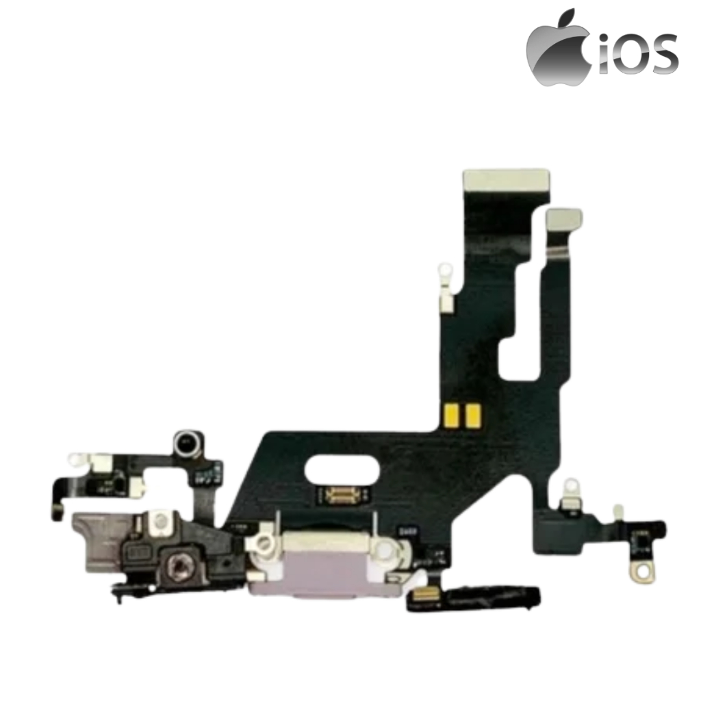 Conector De Carga Dock Completo Para iPhone 11- Branco