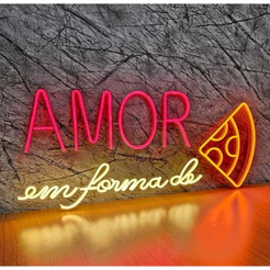 Neon led personalizado. medida 80cm
