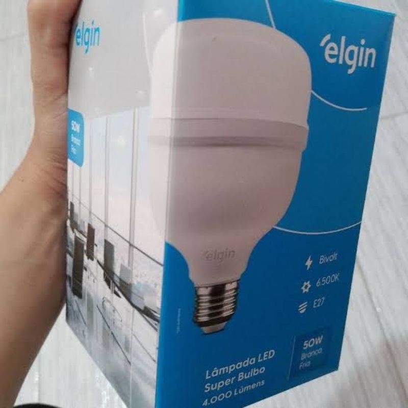 LÂMPADA DE LED, ELGIN, BULBO, T160, 100W, BIVOLT, 6500K ￼GTIN/EAN: 7897013589225