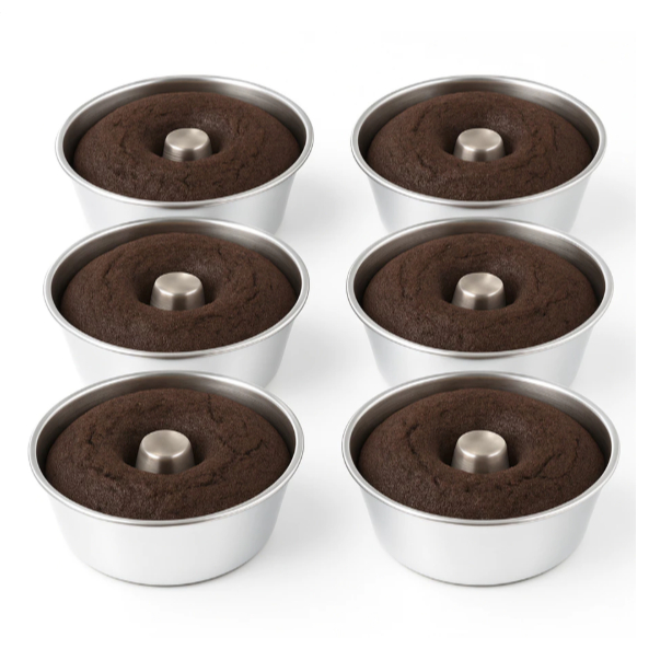 Kit 06 Formas Mini Para Pudim Bolo Vulcão N9 N10 N12 - Confeitaria Ayr Fraier Cozinha Assadeira