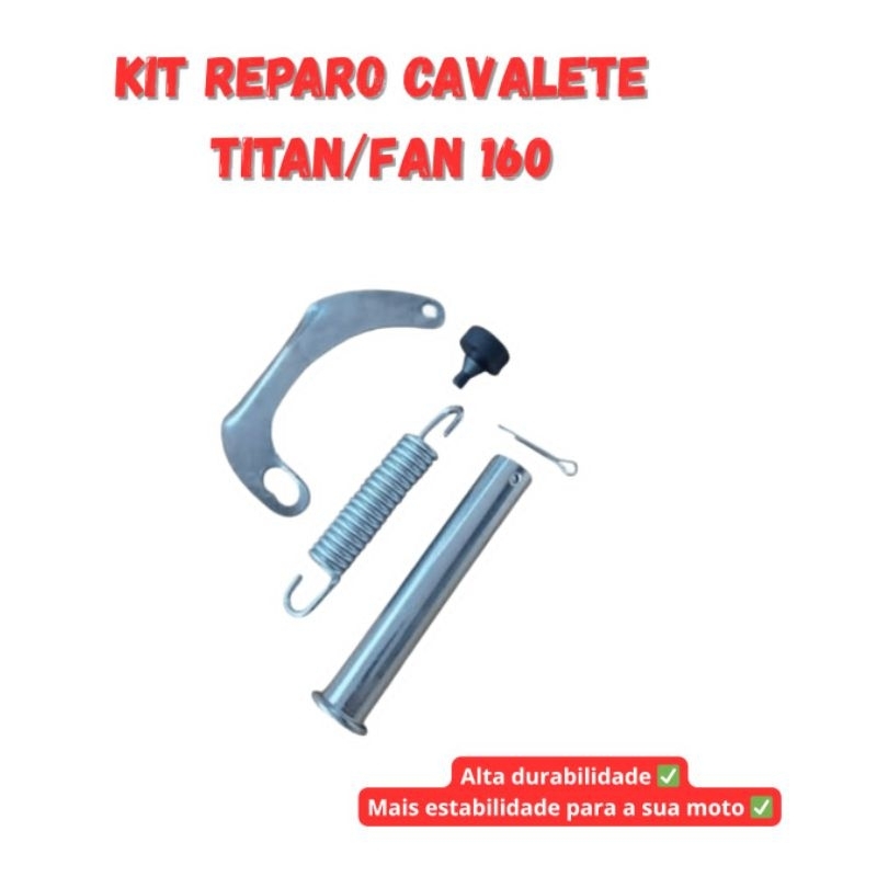 Kit Reparo Completo Cavalete (Descanso) Central Titan/Fan 160 em Oferta na Shopee