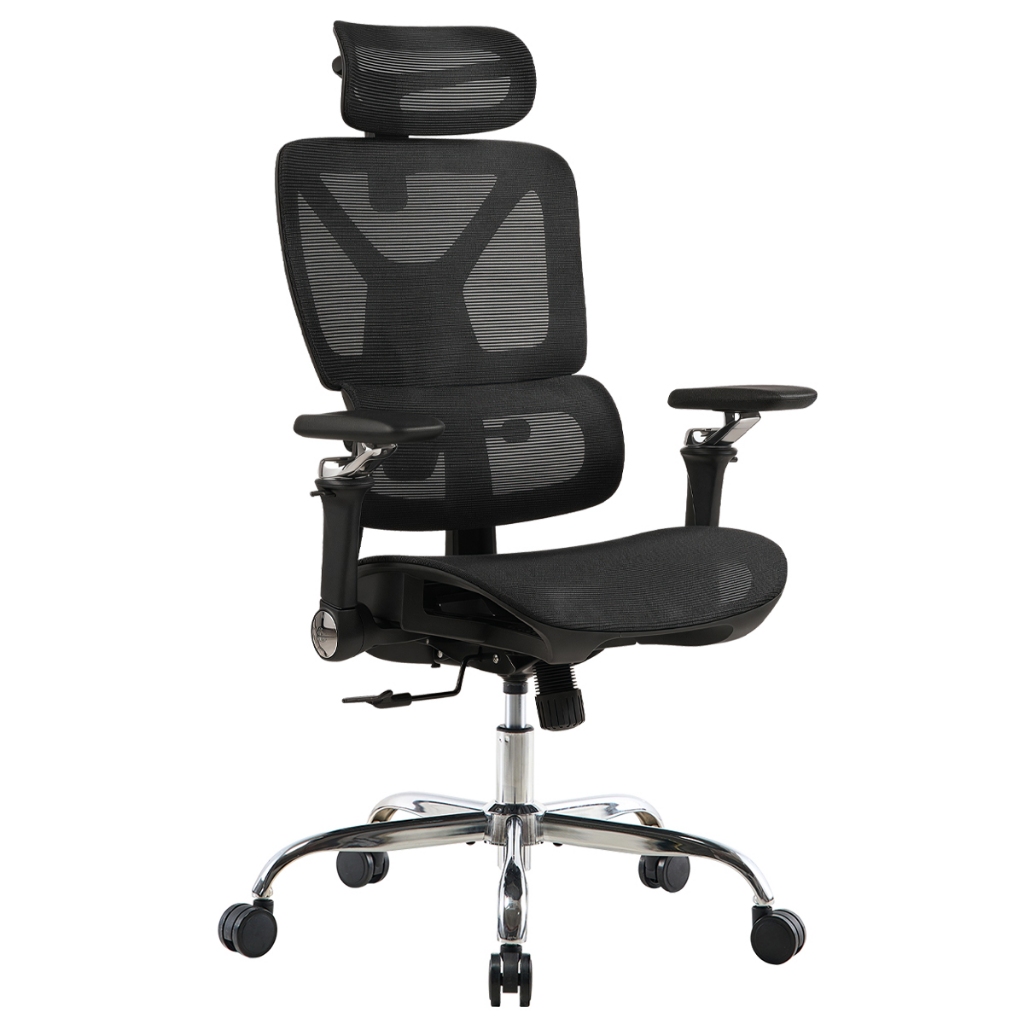 Cadeira de Escritório Ergonômica Gamer Giratória com Apoio de braço 6D Apoio Lombar Ajustável 150kg