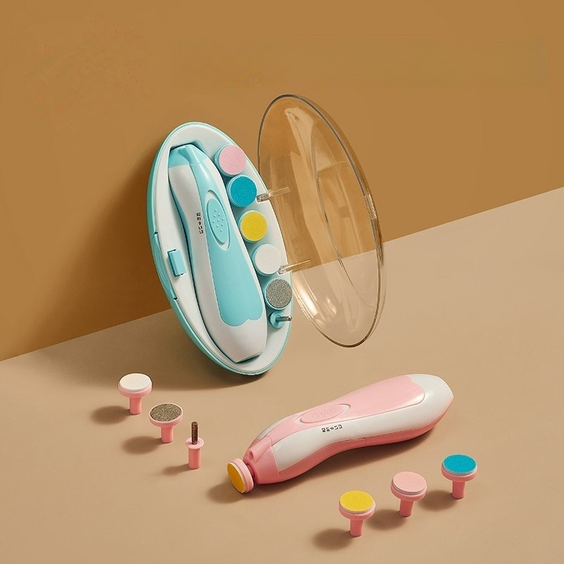 Lixa de Unha Elétrico Aparador Cortador Para Bebê Infantil Com Estojo