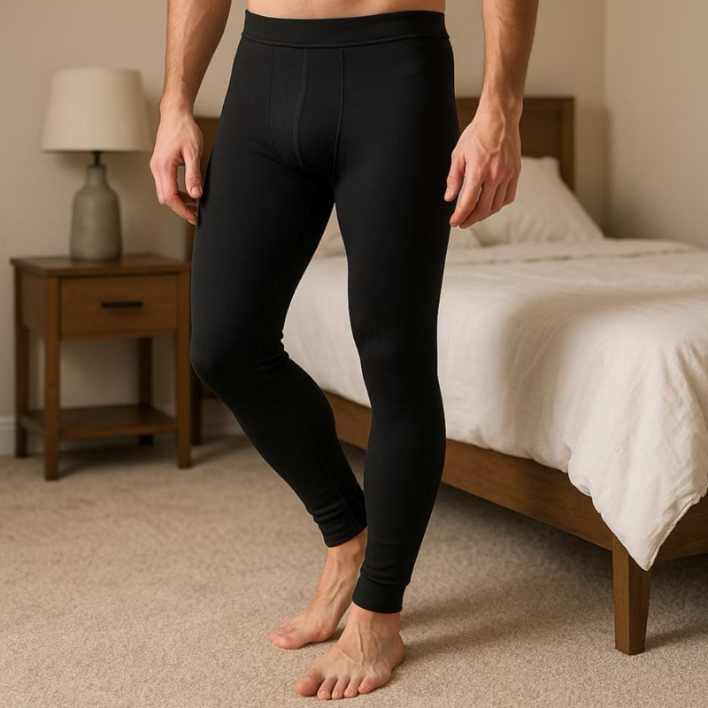 Meia Calça Masculina Segunda Pele Grossa Térmica Protege do Frio Forro Peluciada Flanelada