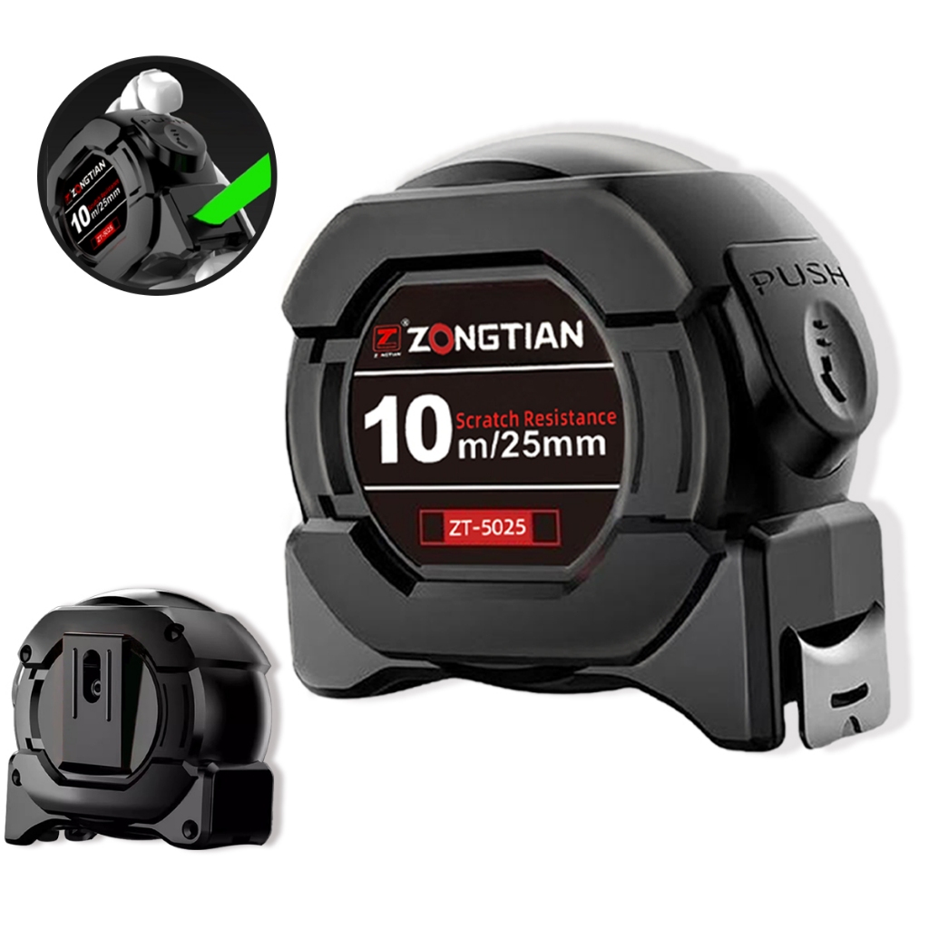 5M/10 MetrosTrena Profissional Fita Métrica Fluorescente Com Trava em Oferta na Shopee