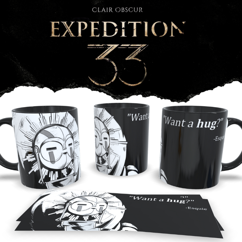 Caneca Personalizada Clair Obscur Expedition 33 - Esquie, Que Tal Um Abraço?