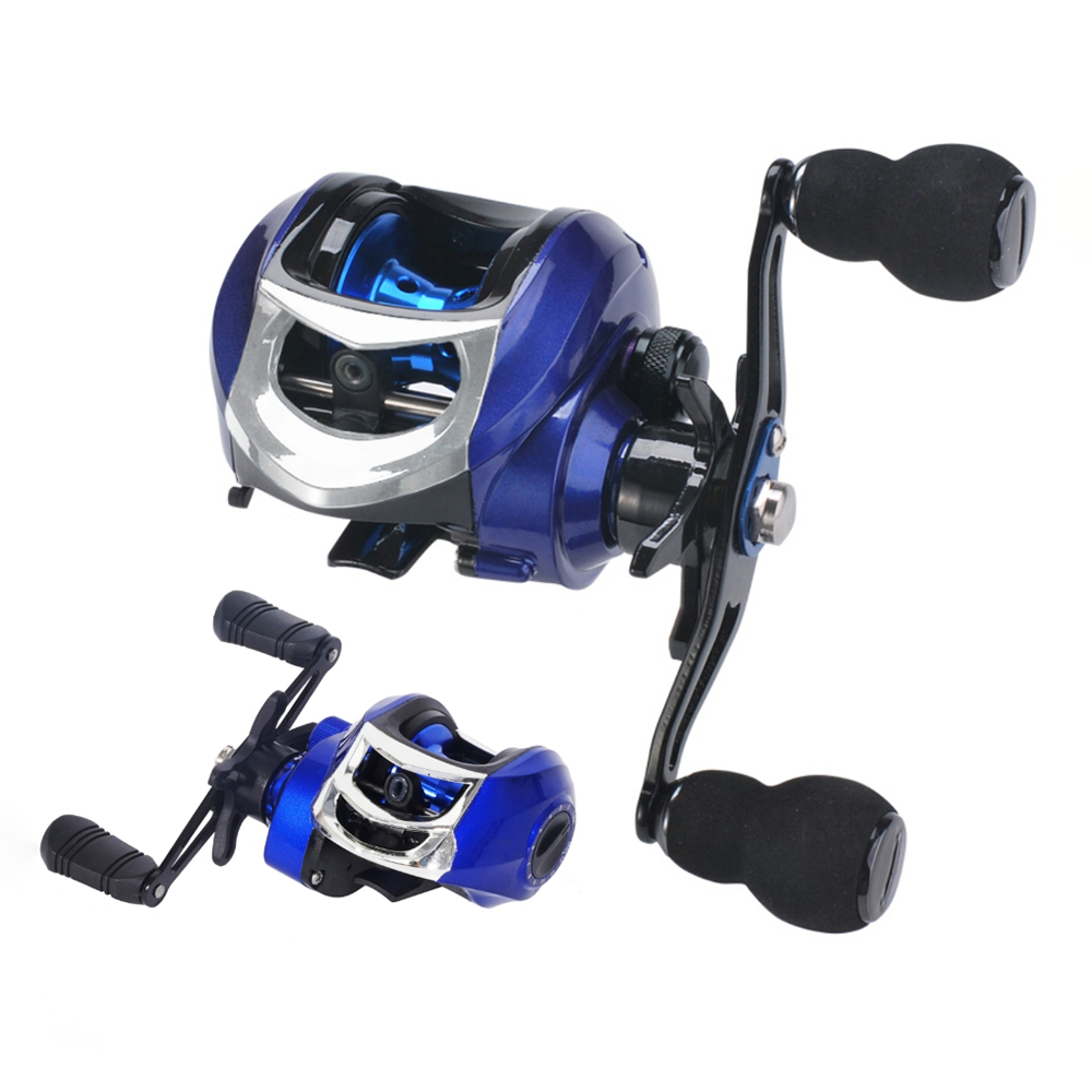Carretilha de Pesca Esquerda/Direito 7.2:1 17+1 Rolamentos 8 Kg - Sports & Outdoors