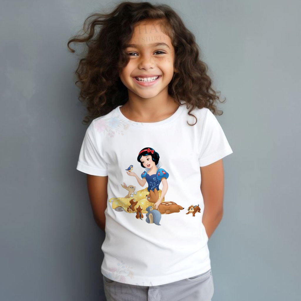 camiseta unissex blusa infantil PRICESA BRANCA DE NEVE,moda infantil,camiseta,menina