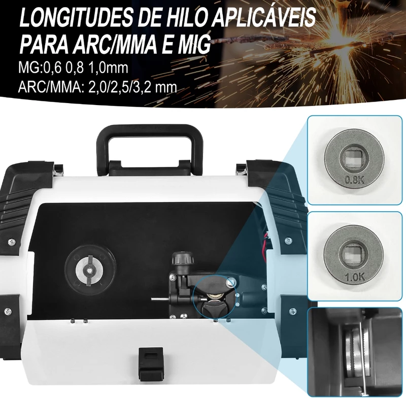 Soldadora Dobevi 3 em 1 MIG+TIG+MMA Sem Gás IGBT Bivolt 110/220V — foto 7
