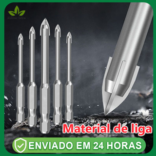 Cabeça Da Broca Titanium  de Triangular em Liga Dura Para Furar Vidro Porcelanato em Oferta na Shopee