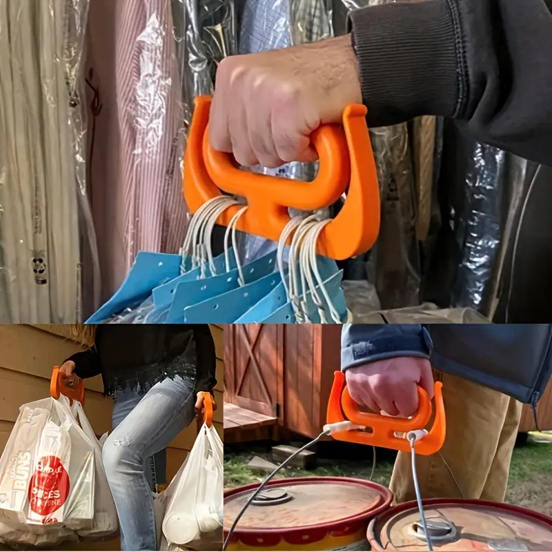 Kit 2 Peças Carregador De Sacola Pegador