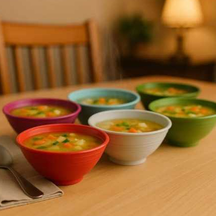Kit 10 Potes Tigelas sopa Cumbucas para caldo Bowl Plástico Açaí Sorvete Doce Salgado Petisqueira