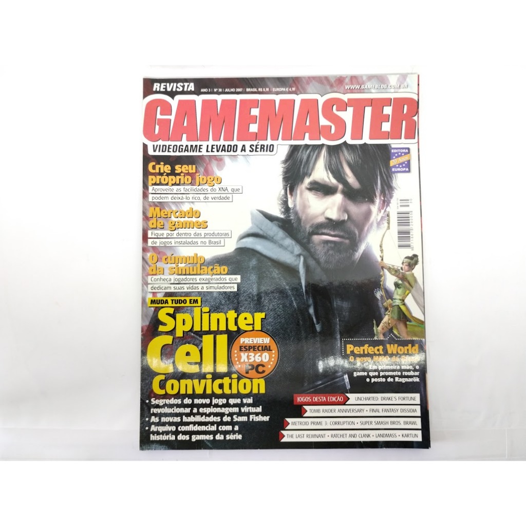 Gamemaster Julho 2007 Ano 3 N. 30 - Splinter Cell Conviction