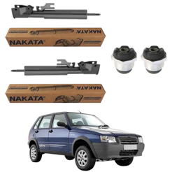 PAR AMORTECEDOR TRASEIRO UNO WAY 2007 A 2013 ORIGINAL NAKATA + KITS
