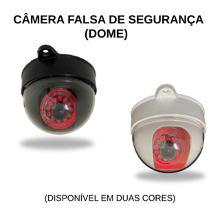 Simulador de Câmera Redonda de Segurança Falsa com Led Infra Vermelho em Oferta na Shopee