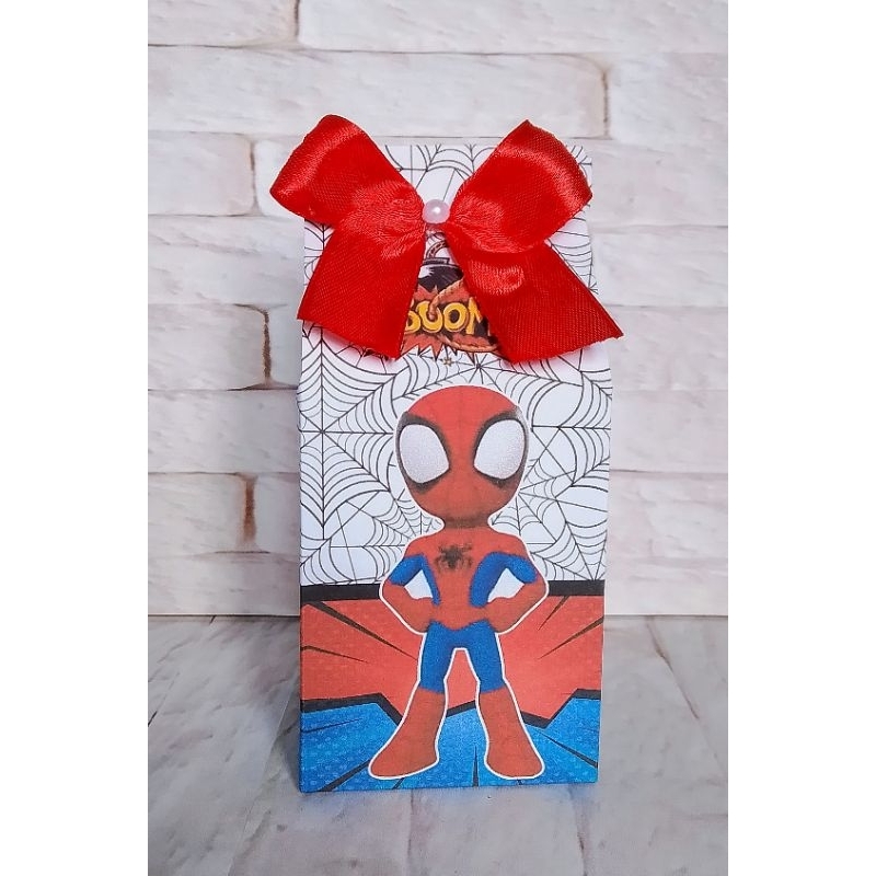 Caixa Milk Personalizada Homem Aranha Cute - personalizados - lembrancinhas de festa - caixinhas perosnalizadas - milk