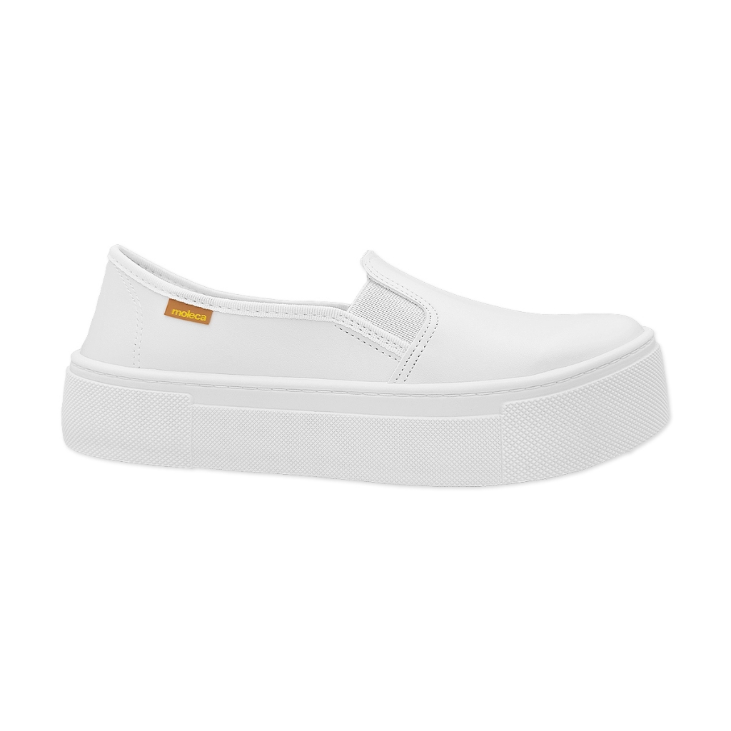 Tenis Feminino Slip On Moleca Confortável Sem Cadarço Salto Plataforma Casual Calce Fácil Leve Macio em Oferta na Shopee