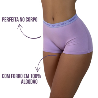Kit 6 Calcinhas Box Boxer Feminina Conforto Cueca Feminina Shortinho Intimo em Oferta na Shopee